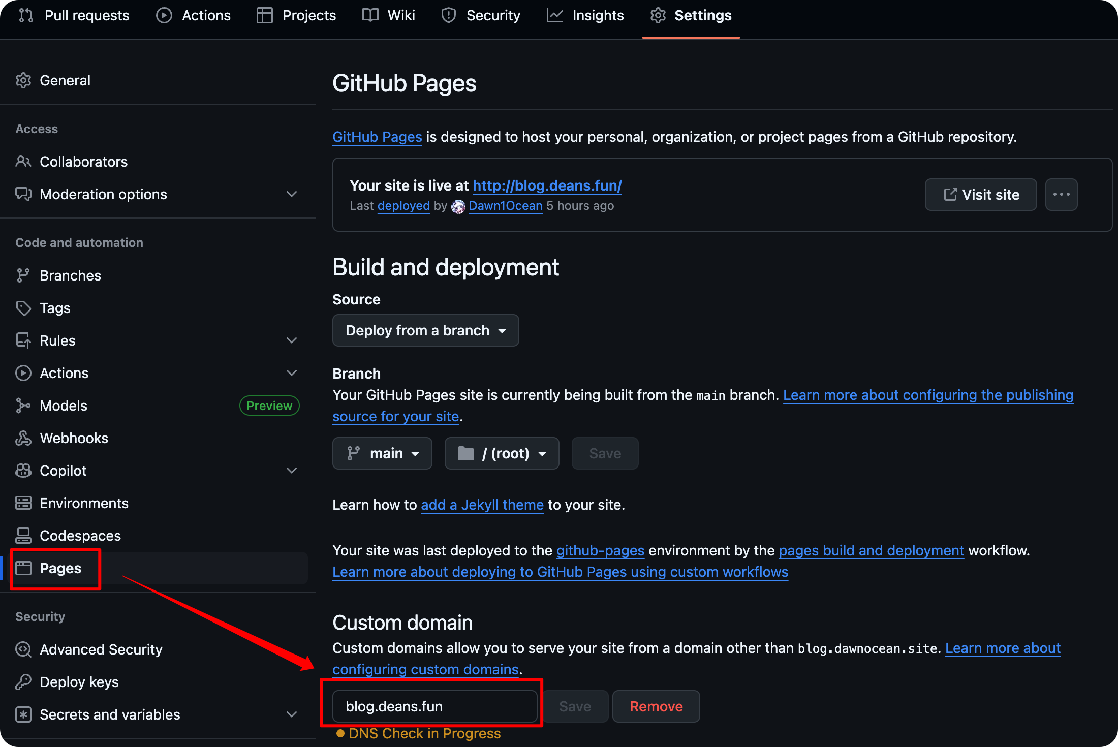 GitHub Page 设置